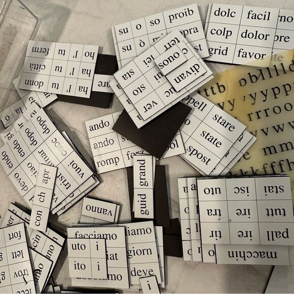 🧲 magnetic poetry Kit Italiano Edition Italian magnetic poetry - Picture 3 of 8